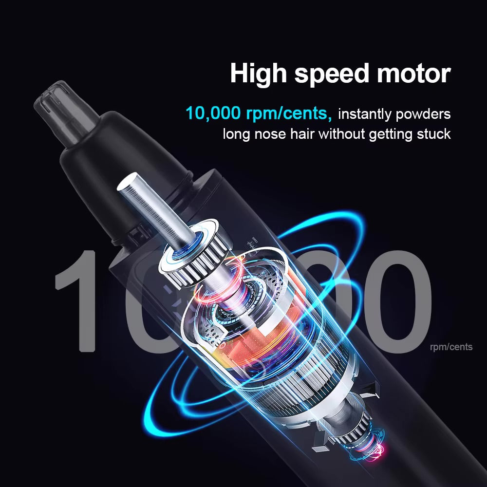 電動無痛鼻毛トリマー（洗えるタイプ）