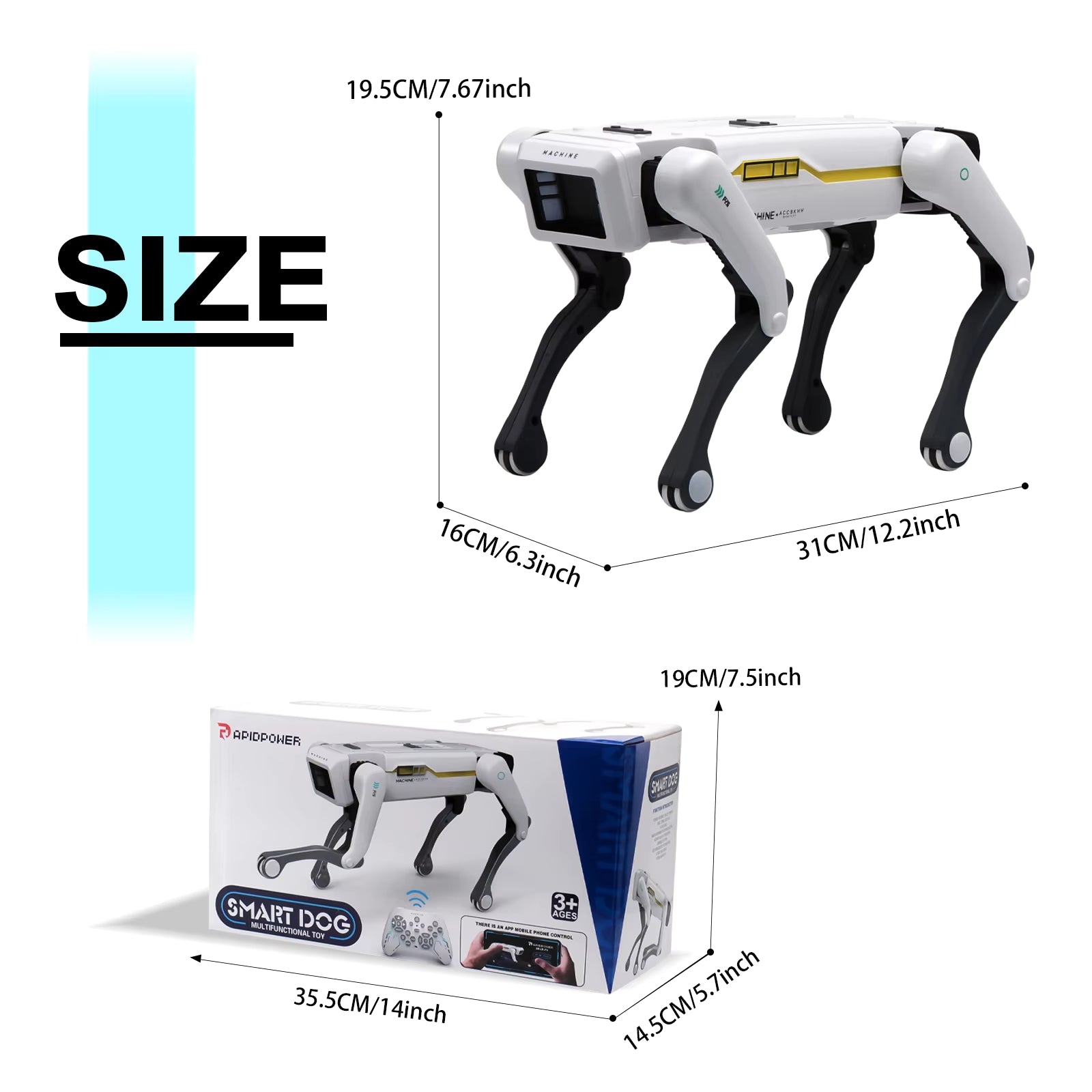インテリジェント AI RC ロボット犬音声対話