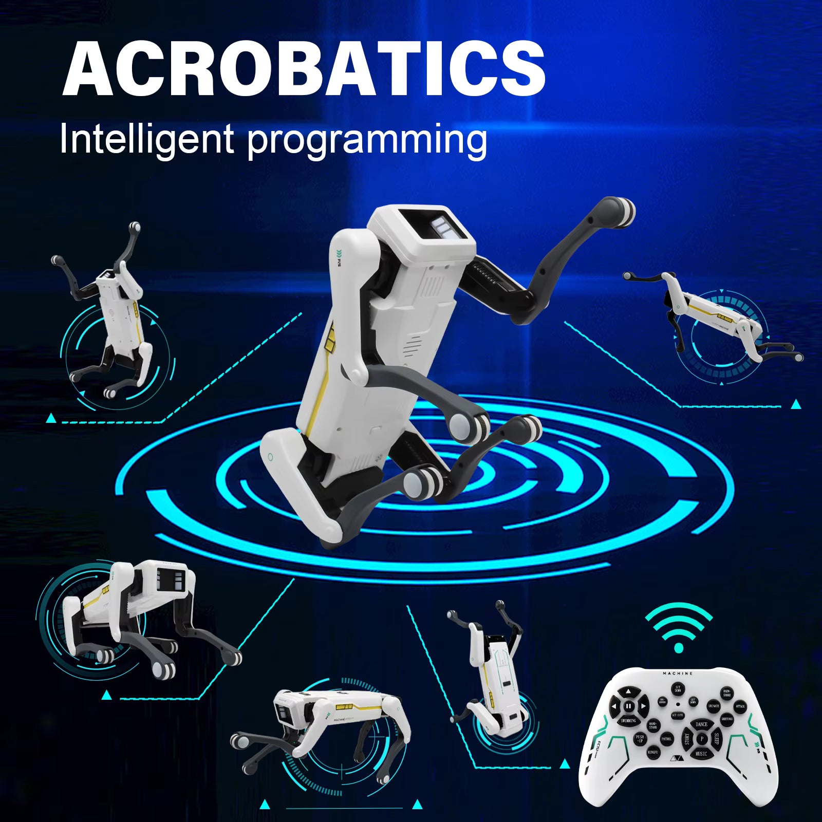 インテリジェント AI RC ロボット犬音声対話